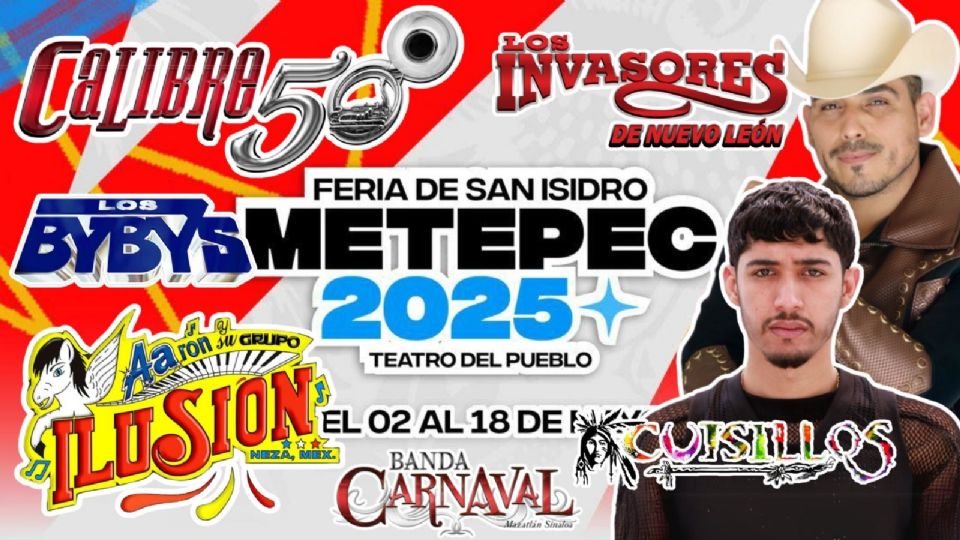 Cartelera del Teatro del Pueblo de la Feria San Isidro Metepec 2025