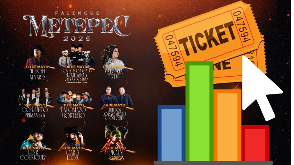 La venta en línea de boletos para el Palenque Metepec 2025 ya empezó
