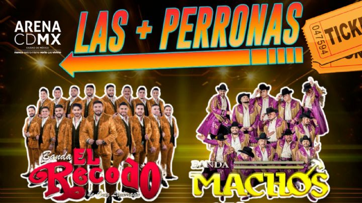 Banda El Recodo y Banda Machos en la Arena CDMX: Lista completa de zonas y precios de los boletos para "La Más Perronas Tour"