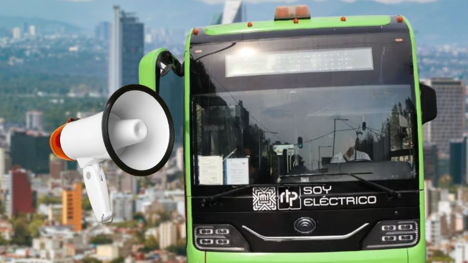 Autobuses de RTP en la Ciudad de México.