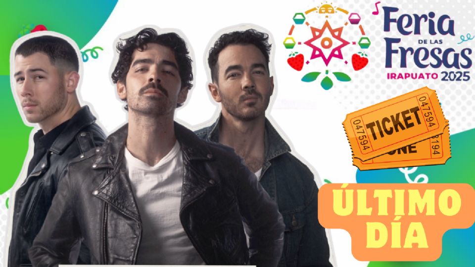 Los Jonas Brothers se presentarán en la clausura de la Feria de las Fresas Irapuato 2025
