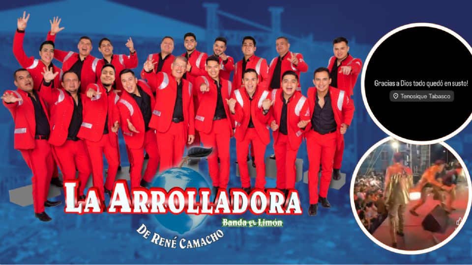 La Arrolladora sufre momentos de terror en el Carnaval de Tenosique, Tabasco