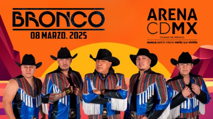¿A qué hora empieza el concierto de Bronco HOY en la Arena CDMX?