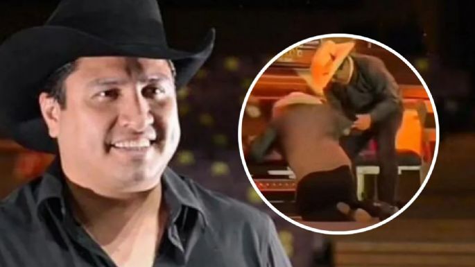 Julión Álvarez sufre percance en pleno concierto, pero sigue con el show 