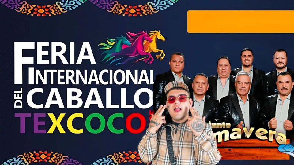 Cartelera de artistas para la Feria del Caballo Texcoco 2025