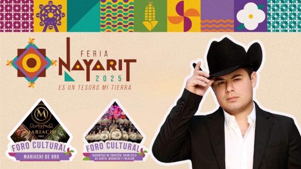 Estos son los artistas que se presentarán HOY en la Feria Nayarit 2025