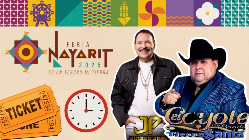 Estos son los artistas que se presentarán HOY en la Feria Nayarit 2025