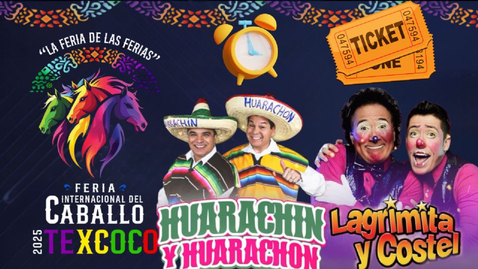 Estos son los artistas que se presentarán HOY en la Feria del Caballo Texcoco 2025.