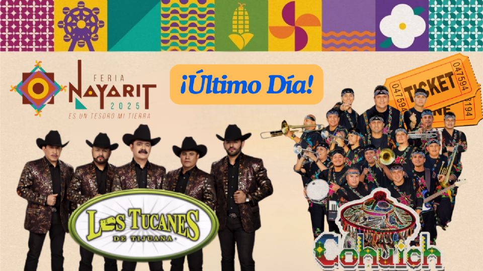 Estos son los artistas que se presentarán en el cierre de la Feria Nayarit 2025
