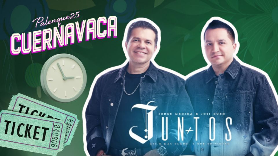 Se llegó el día del concierto de Jorge Medina y Josi Cuen en el Palenque Cuernavaca 2025