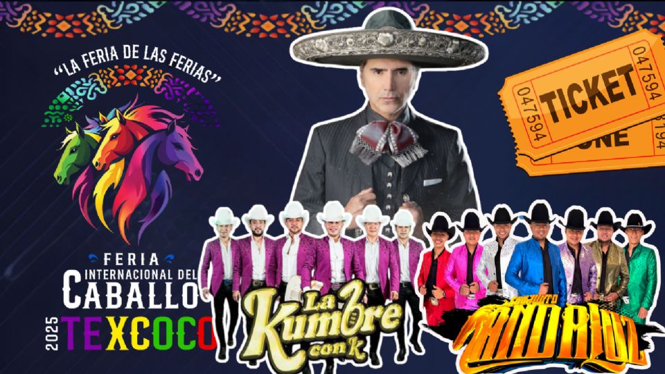 Estos son los artistas que se presentarán este fin de semana en la Feria Internacional del Caballo Texcoco 2025