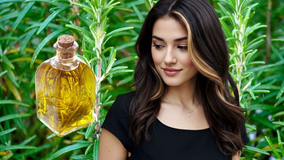 Resultados visibles con el uso constante del tinte natural de romero.