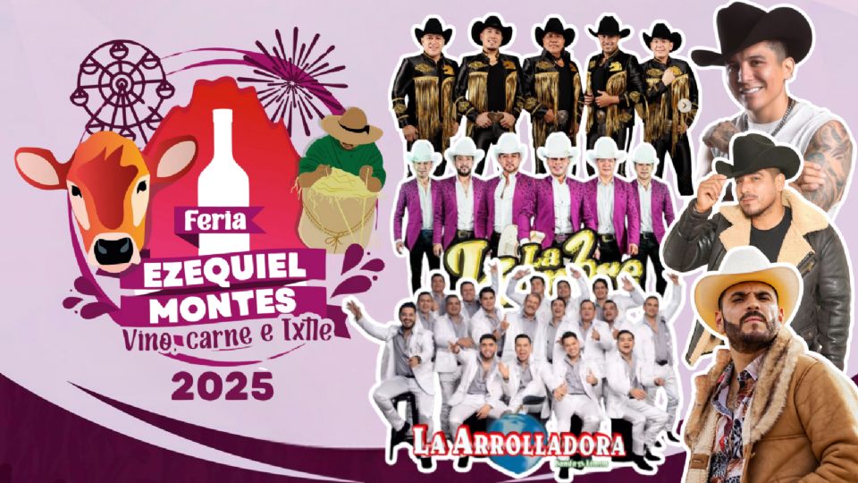 Estos son los artistas que se presentarán en la Feria Ezequiel Montes 2025