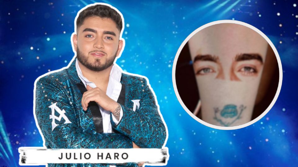 Fan se tatúa los ojos de Julio Haro