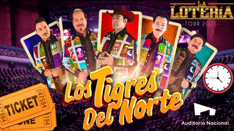 Los Tigres del Norte se presentarán este fin de semana en el Auditorio Nacional.