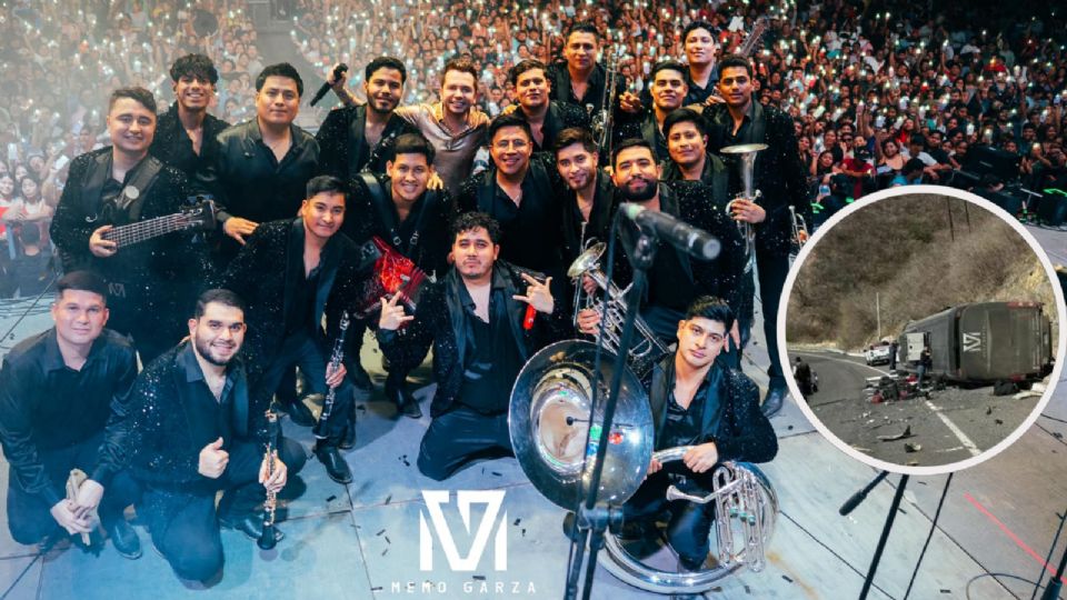 Banda de Memo Garza sufre accidente