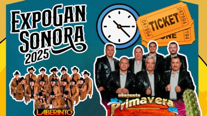 ExpoGan Sonora 2025: ¿A qué hora empieza el concierto de Conjunto Primavera y Grupo Laberinto HOY 11 de mayo en el Palenque?