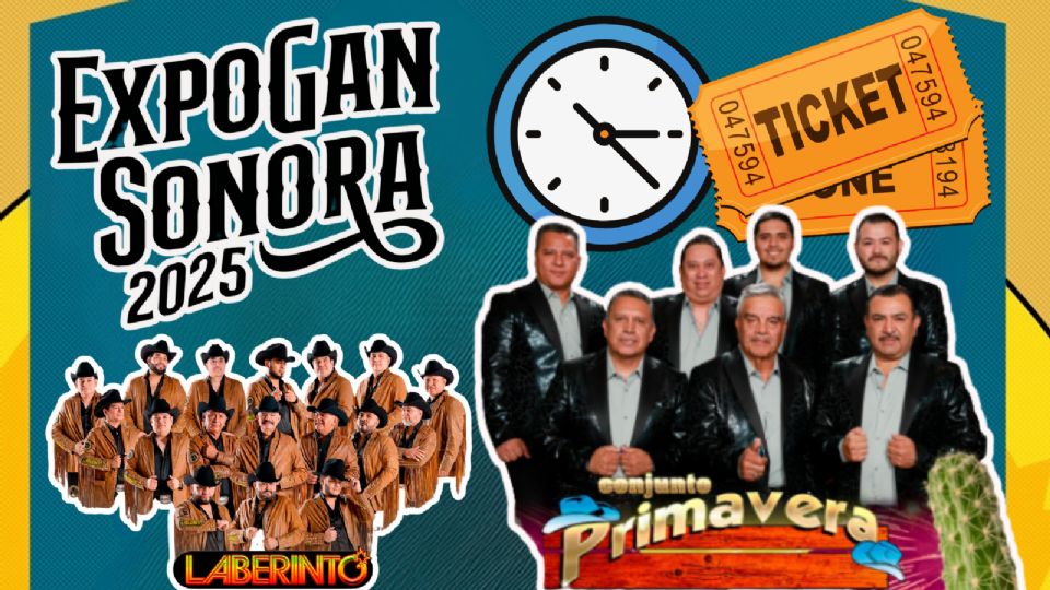 Estos son los artistas que se presentarán HOY en la ExpoGan Sonora 2025
