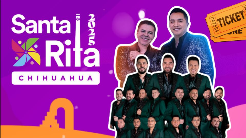 Estos son los artistas que se presentarán HOY en la Feria Santa Rita Chihuahua 2025.