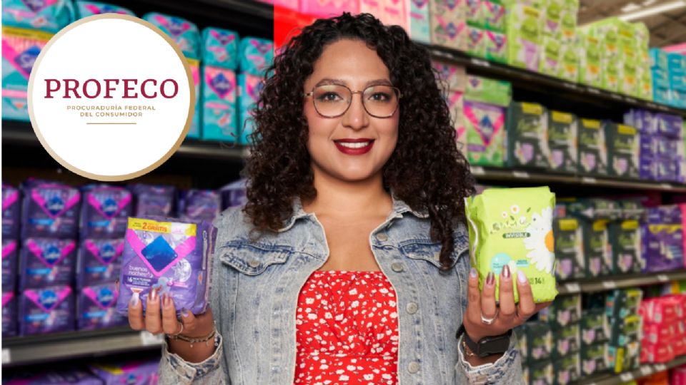 Estas son las marcas de toallas sanitarias aprobadas por Profeco.