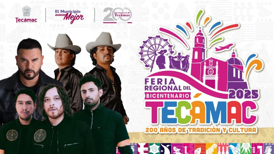 Cartelera de artistas de fin de semana para la Feria Regional de Tecámac 2025