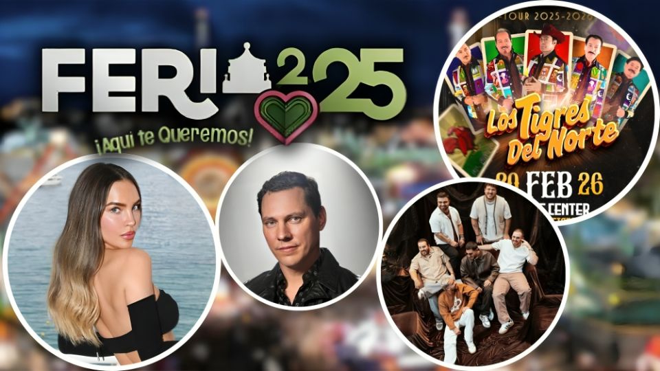 Cartelera de artistas de la Feria Nacional Potosina 2025