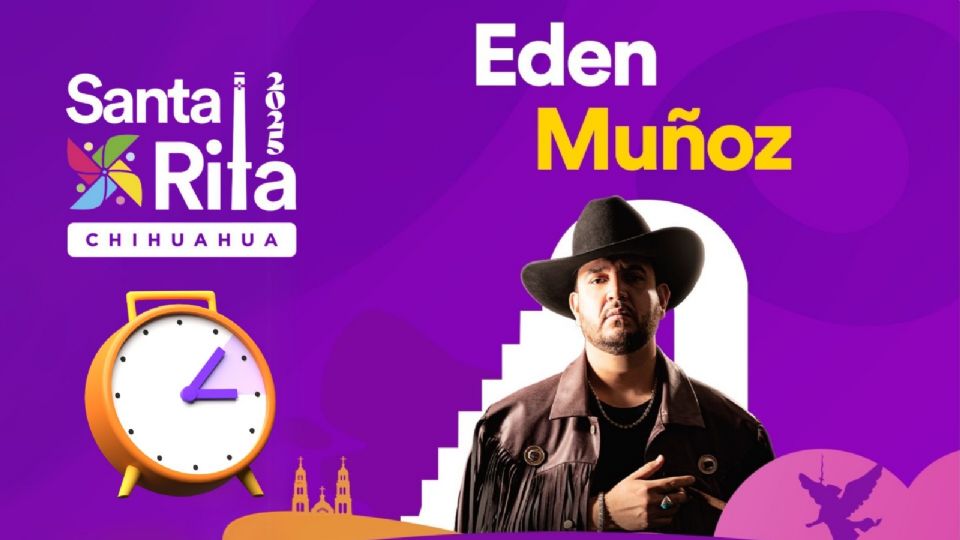 Edén Muñoz se presentará HOY en el Palenque Santa Rita 2025