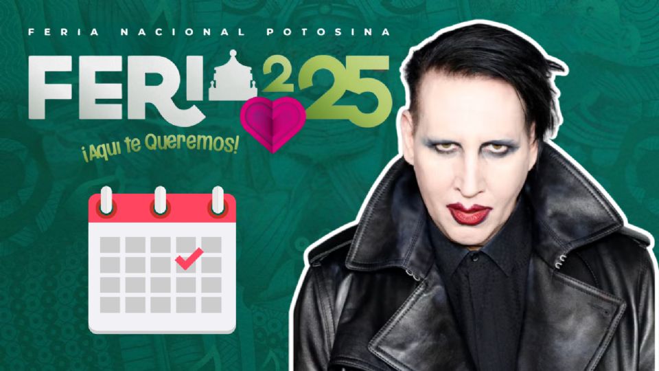 Marilyn Manson se presentará en la Feria Nacional Potosina 2025