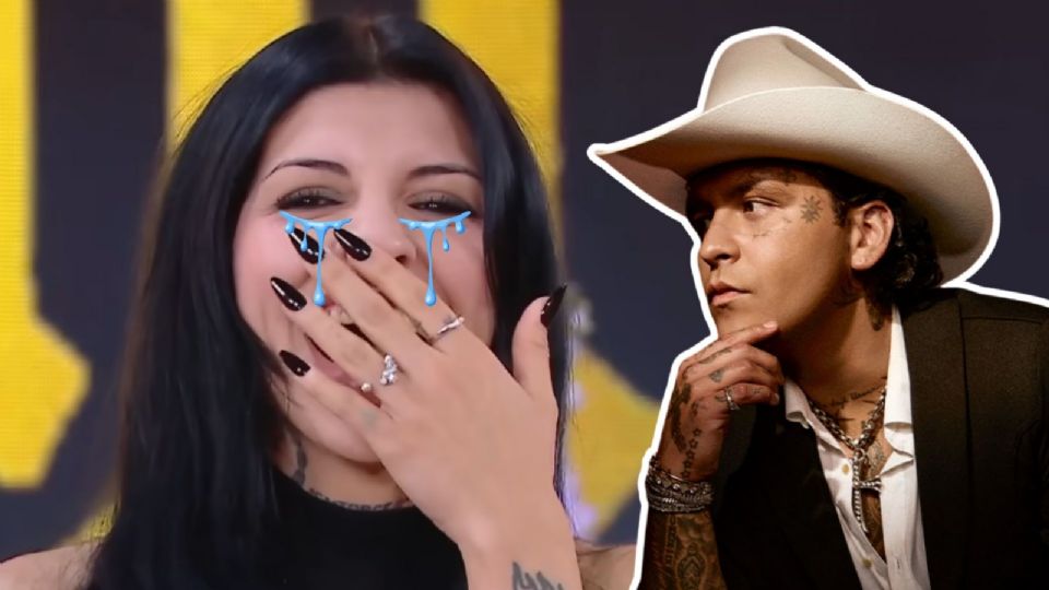 Cazzu llora en plena entrevista.