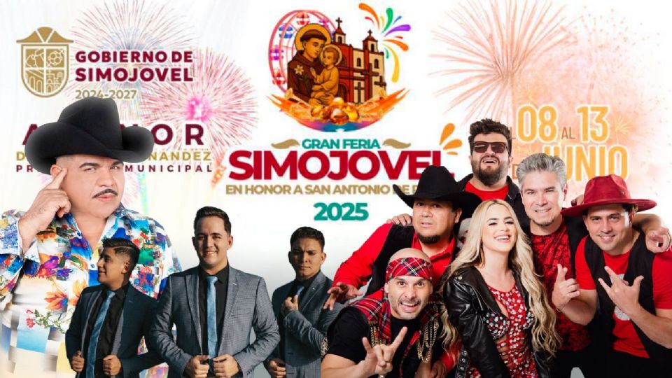 Cartelera de conciertos gratuitos en la Feria Simojovel 2025 en Chiapas