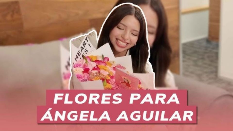 Ángela Aguilar recibe flores de El Patrón como sorpresa