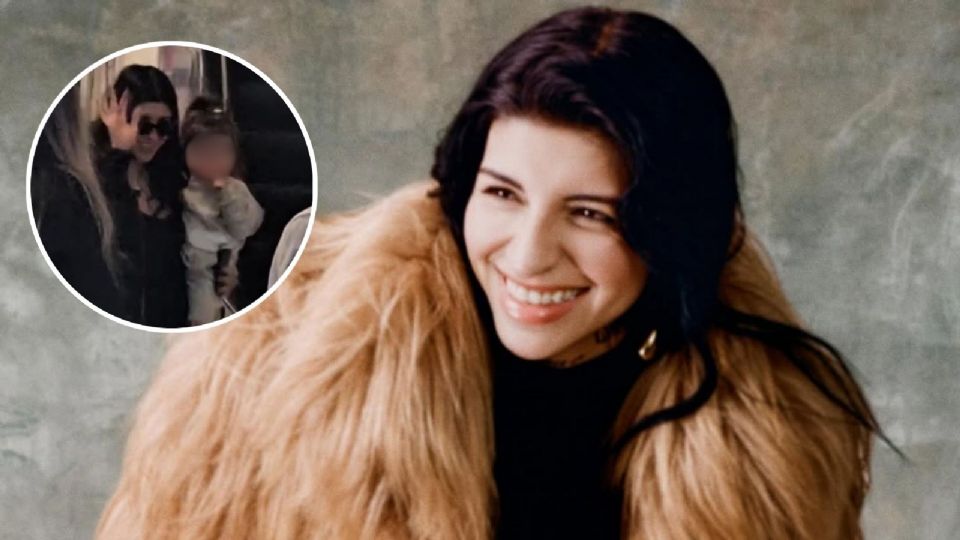 Cazzu llega a México acompañada de su pequeña Inti