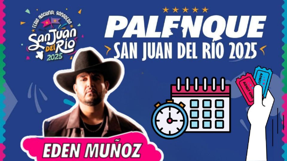 Edén Muñoz en la Feria Ganadera de San Juan del Río 2025