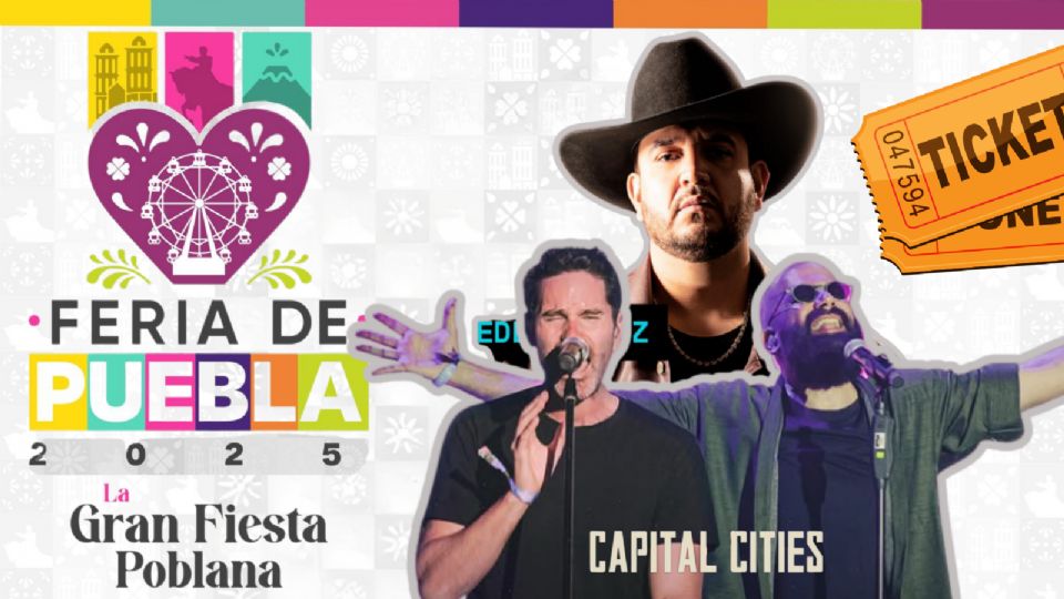 Estos son los artistas que se presentarán HOY en la Feria de Puebla 2025