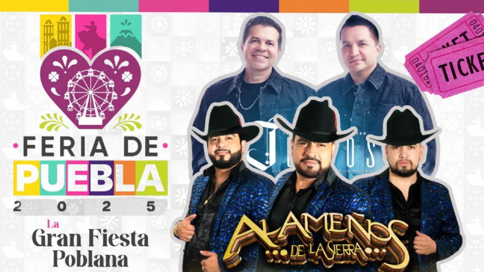 Estos son los artistas que se presentarán HOY en la Feria de Puebla 2025.