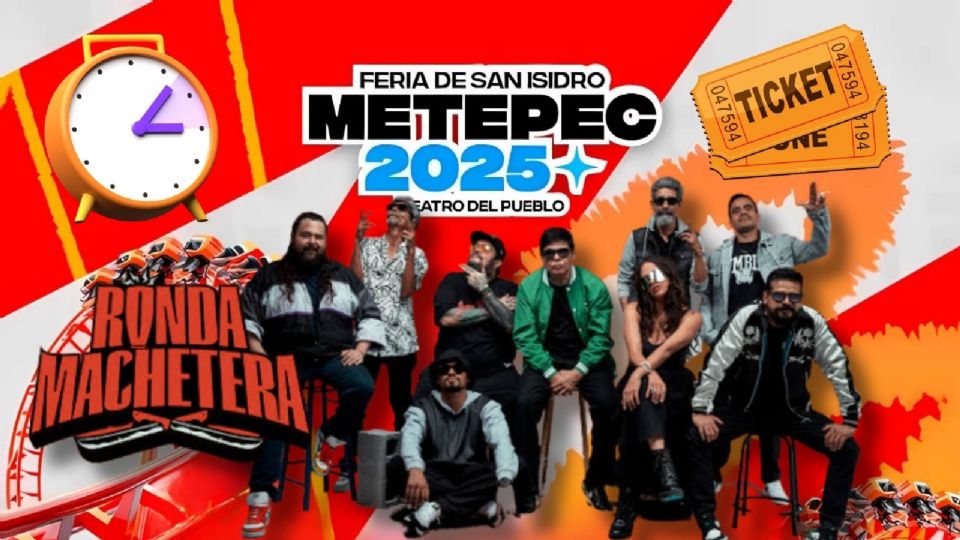 Cartelera de artistas que darán concierto HOY en la Feria de Metepec 2025
