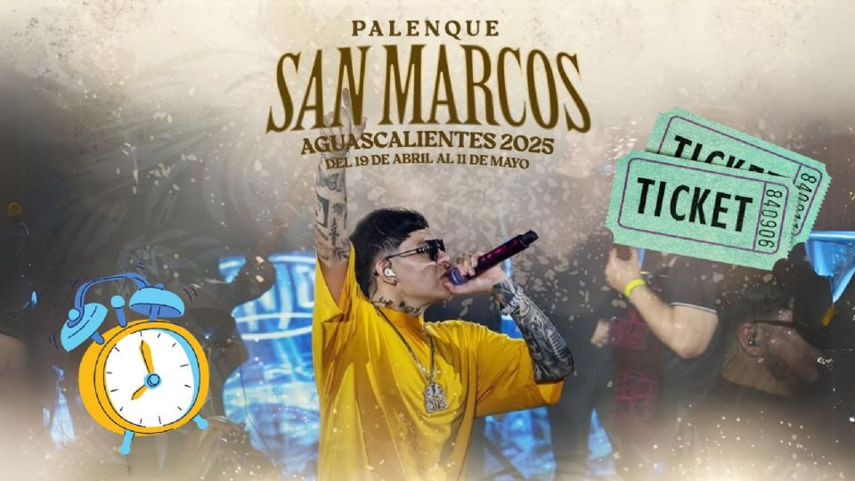 ¿A qué hora empieza el concierto de Junior H en el Palenque de Aguascalientes?