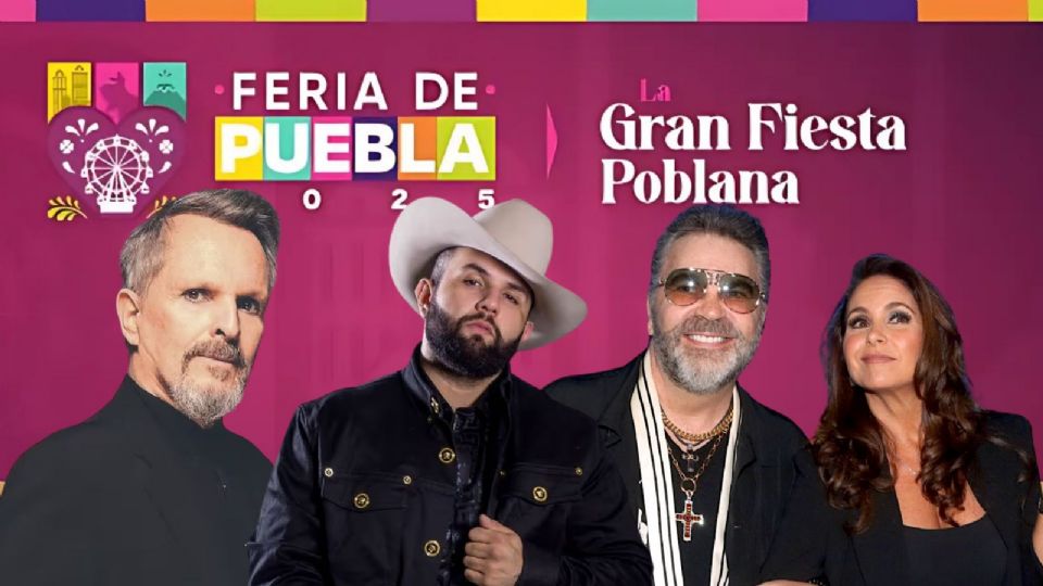 Cartelera del fin de semana en la Feria de Puebla 2025