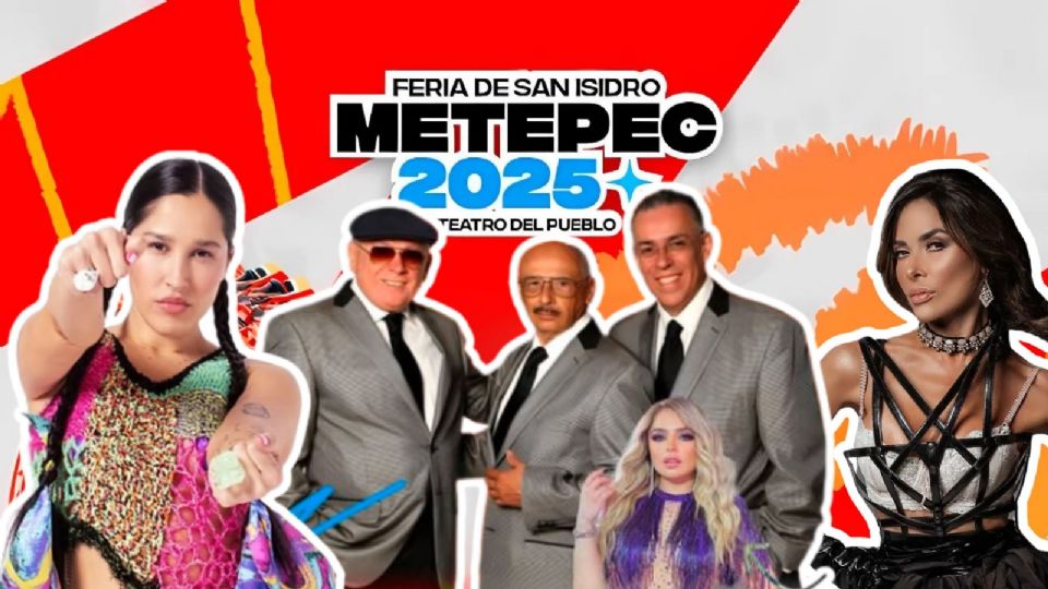 Cartelera de conciertos este fin de semana en la Feria de Metepec 2025