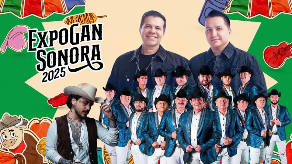 Cartelera de artistas para este fin de semana en la Expogan Sonora 2025
