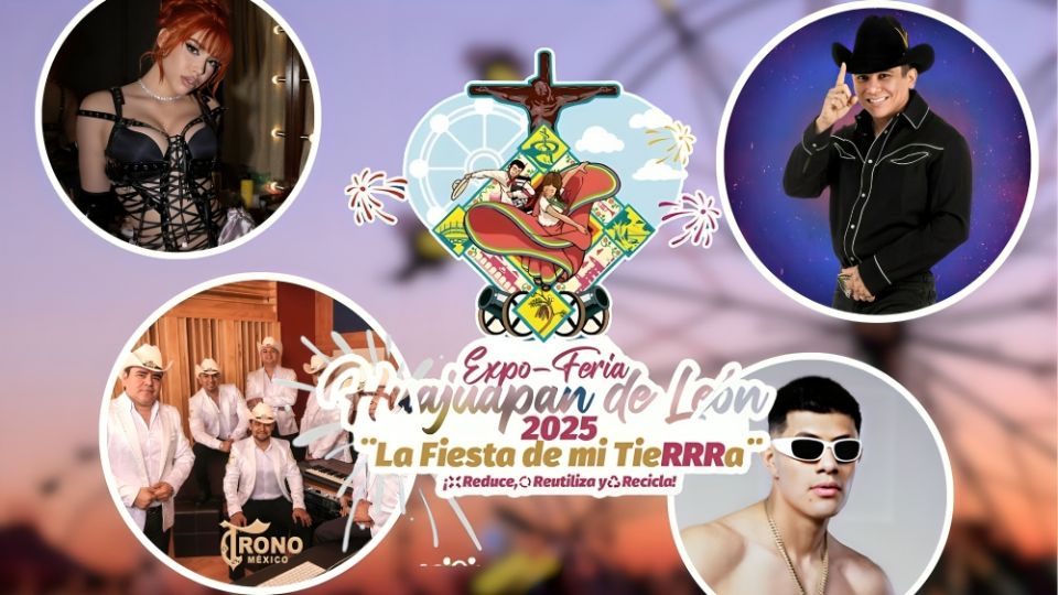 Cartelera artistica de la Expo Feria Huajuapan de León 2025