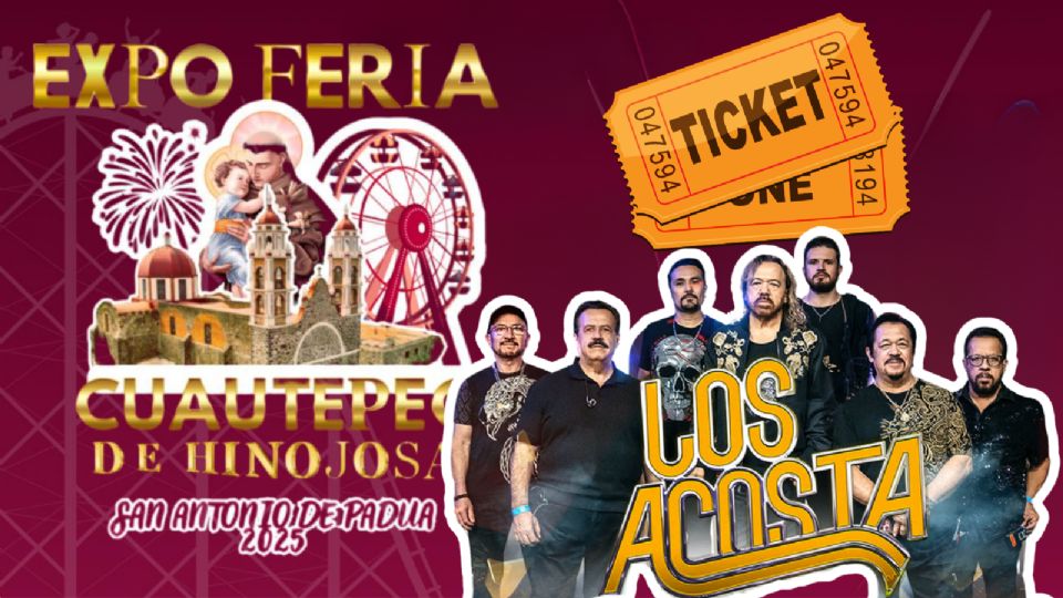 Los Acosta se presentarán en el cierre de la Expo Feria Cuautepec de Hinojosa 2025