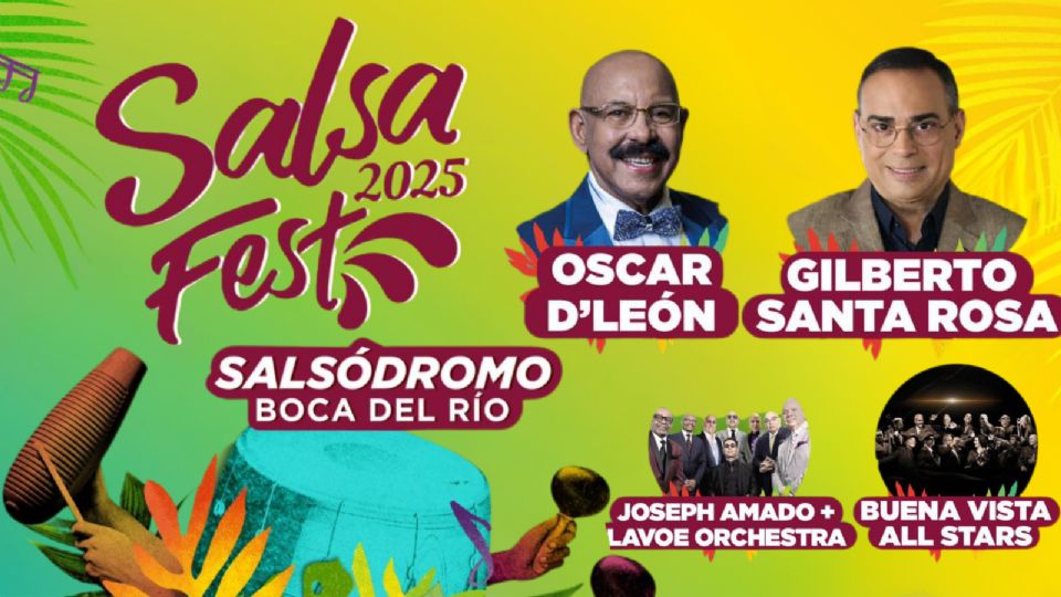 Estos son los artistas que se presentarán en el cierre del Salsa Fest Veracruz 2025