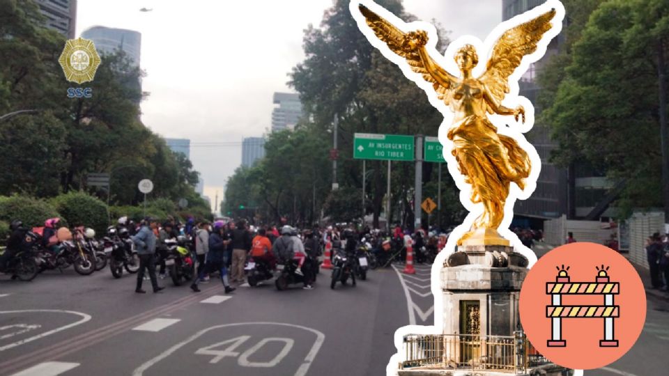 Bloqueo Vial sobre la Avenida Paseo de la Reforma para HOY 18 de junio 2025