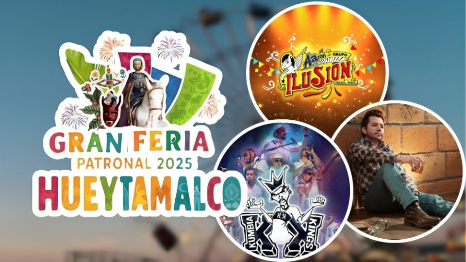 Cartelera de artistas de la Feria Hueytamalco 2025