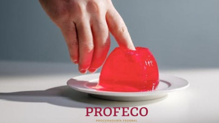 La gelatina que es 100% gelatina, tiene menos azúcar que ninguna y Profeco recomienda