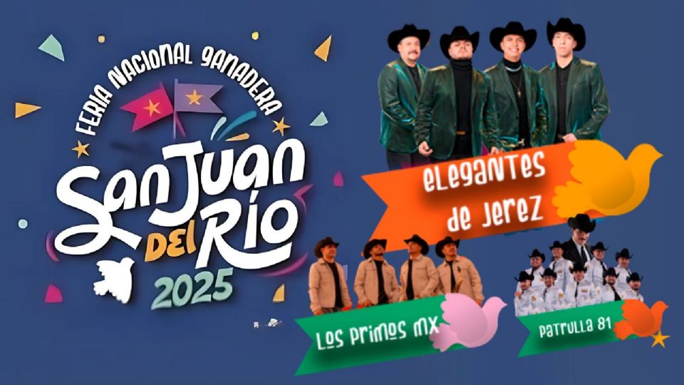 ¿Qué artistas darán concierto HOY 24 de junio en la Feria San Juan del Río 2025?