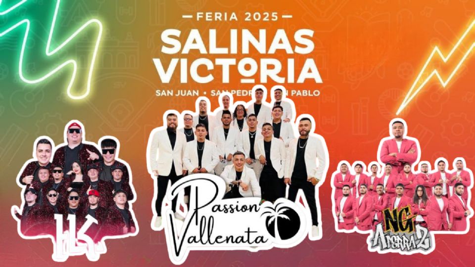 Estos son los artistas que se presentarán HOY en la Feria Salinas Victoria 2025.