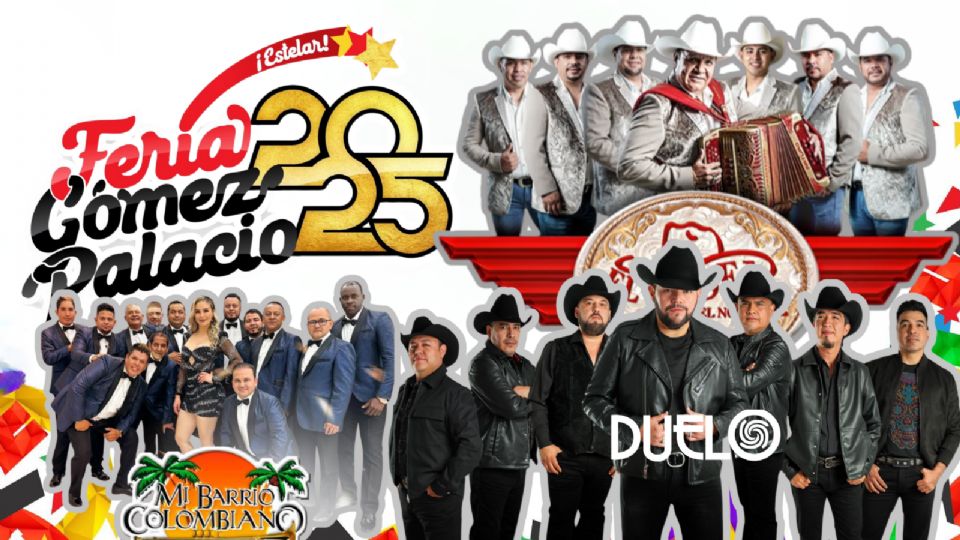 Estos son los artistas que se presentarán HOY en la Expo Feria Gómez Palacio 2025
