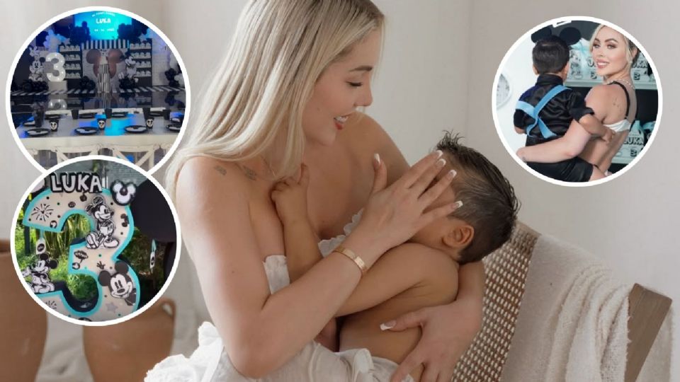 Así celebró Maya Nazor el cumpleaños número tres de su hijo, Luka